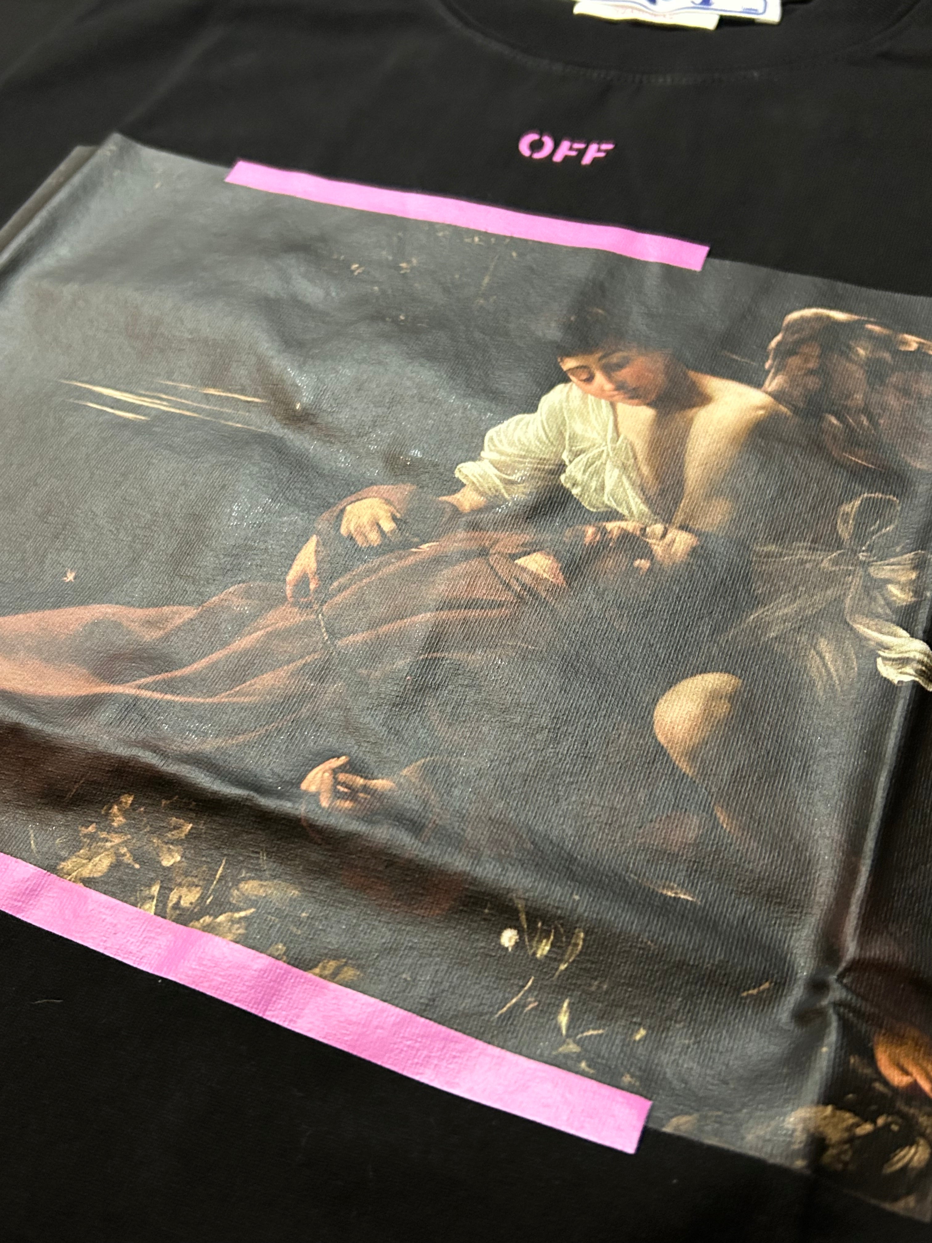 Off-white arrow caravaggio st Fran Slim Tee Brand New with tags & bag size XS